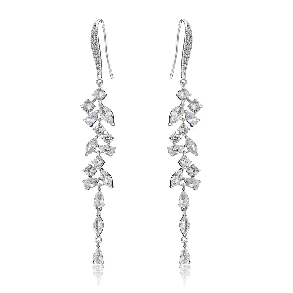 RAKOL  EP2144 wholesale luxury  gold plated women's long earings jewelry 2022 bridal big  statement earrings  jewelry women