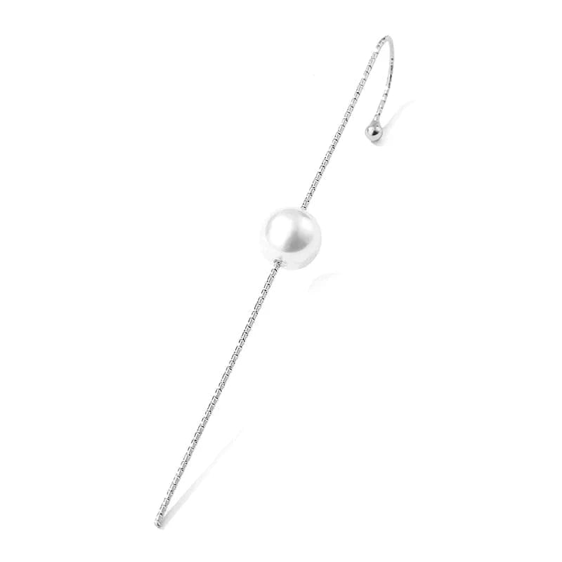 RAKOL  EP2589  wholesale Women's minimalist korean fashion  ear cuff earrings gold plated custom rhinestone cuff earrings