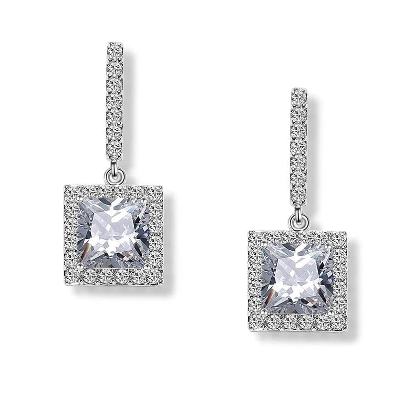 RAKOL EP2843 2022 New High Quality Gold Plated Cubic Zircon Diamond Earrings Sparking Wedding Bridal Luxury Earrings Women