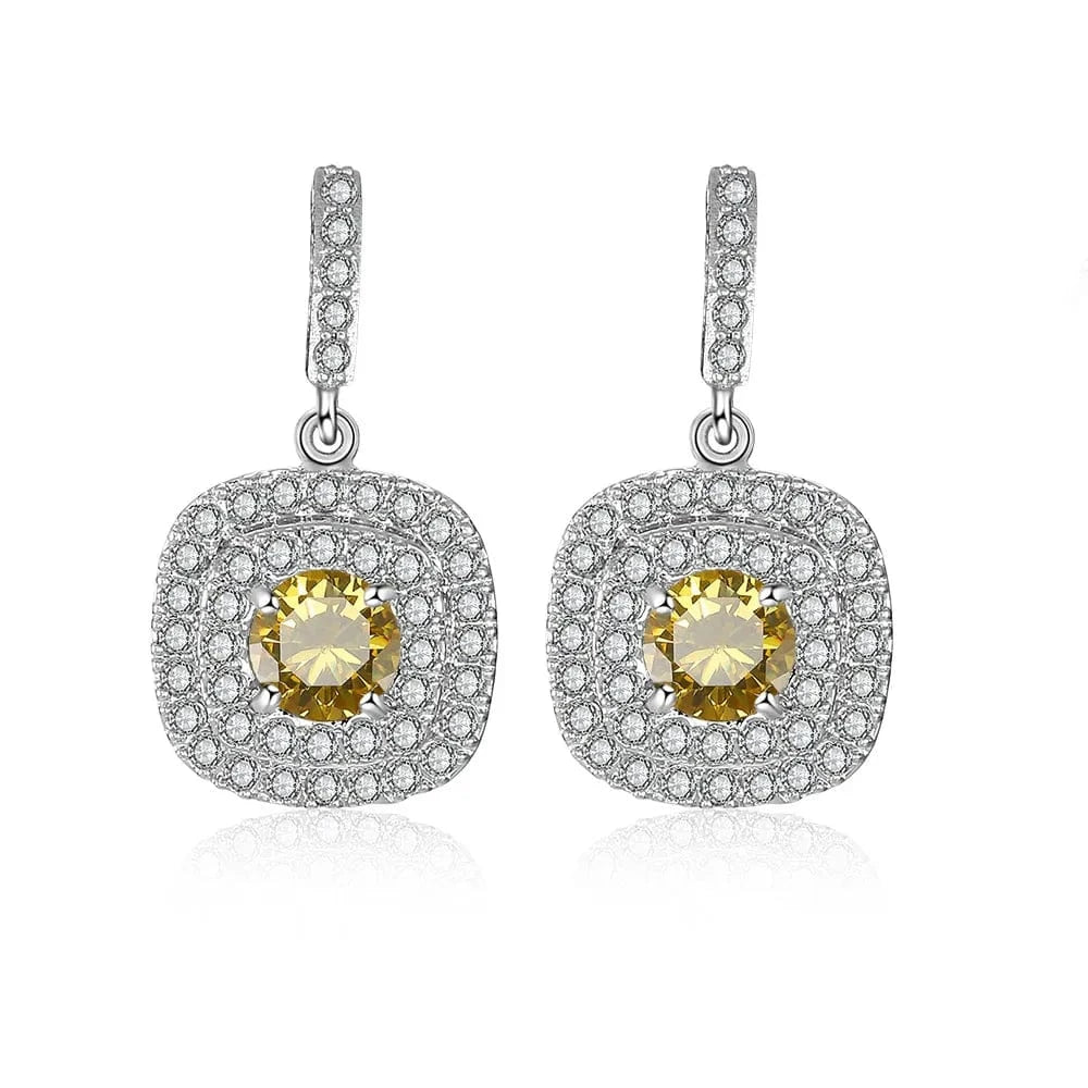 RAKOL EP2843 2022 New High Quality Gold Plated Cubic Zircon Diamond Earrings Sparking Wedding Bridal Luxury Earrings Women