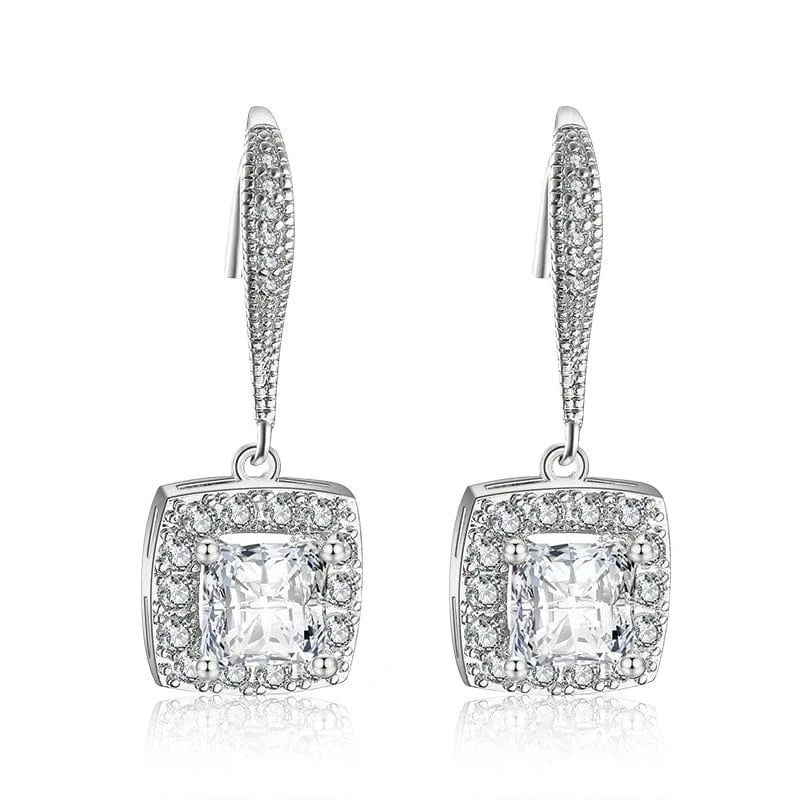 RAKOL EP2843 2022 New High Quality Gold Plated Cubic Zircon Diamond Earrings Sparking Wedding Bridal Luxury Earrings Women