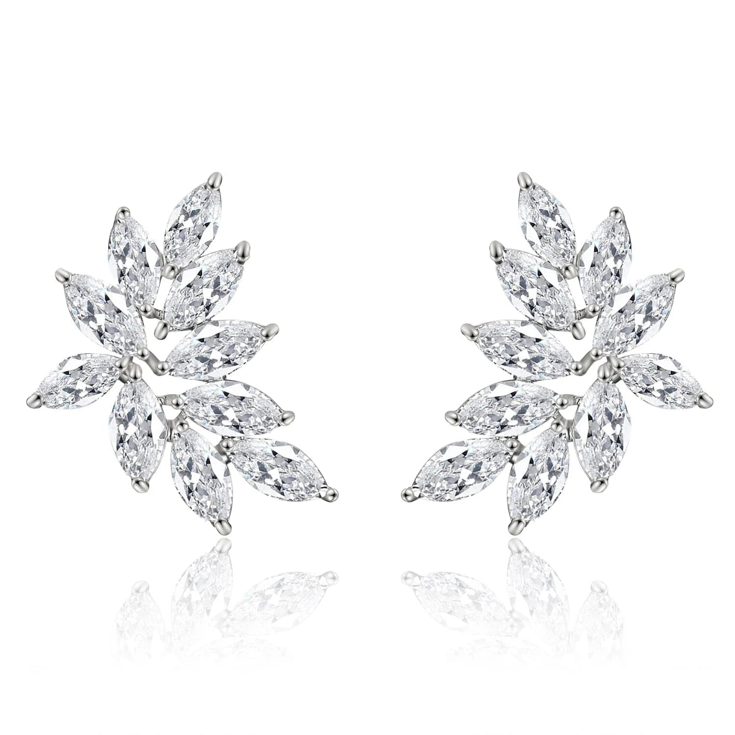 RAKOL EP480 fancy gold plated geometric small studs earrings cubic zirconia earrings jewelry women