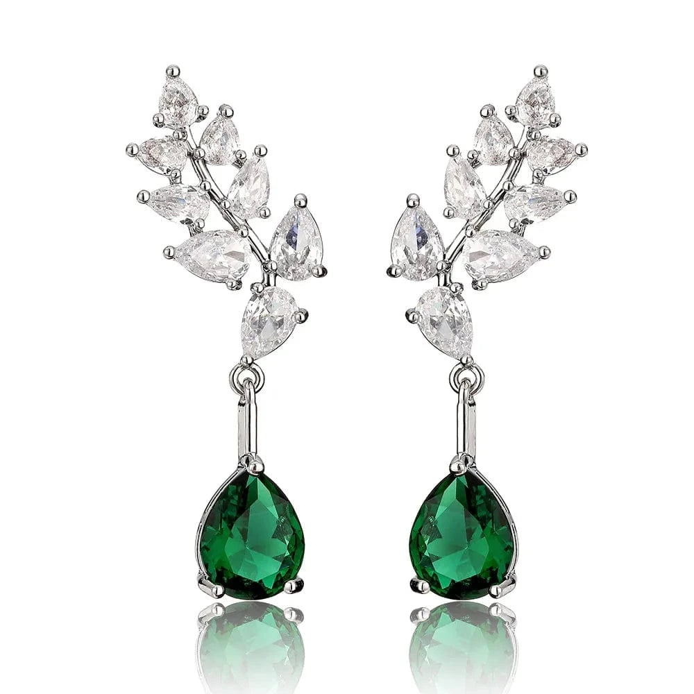 Rakol Ep598 Wholesale Luxury Angel Wing Cubic Zirconia Bridal Earrings Big Studs Earrings Jewelry Women 2022