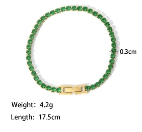 RAKOL JK007 Waterproof 18k Gold Plated 316 Stainless Steel Zirconium Designer Bracelet Bracelet Women Fashion Jewelry