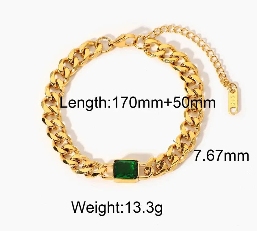 RAKOL JK007 Waterproof 18k Gold Plated 316 Stainless Steel Zirconium Designer Bracelet Bracelet Women Fashion Jewelry