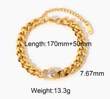 RAKOL JK007 Waterproof 18k Gold Plated 316 Stainless Steel Zirconium Designer Bracelet Bracelet Women Fashion Jewelry