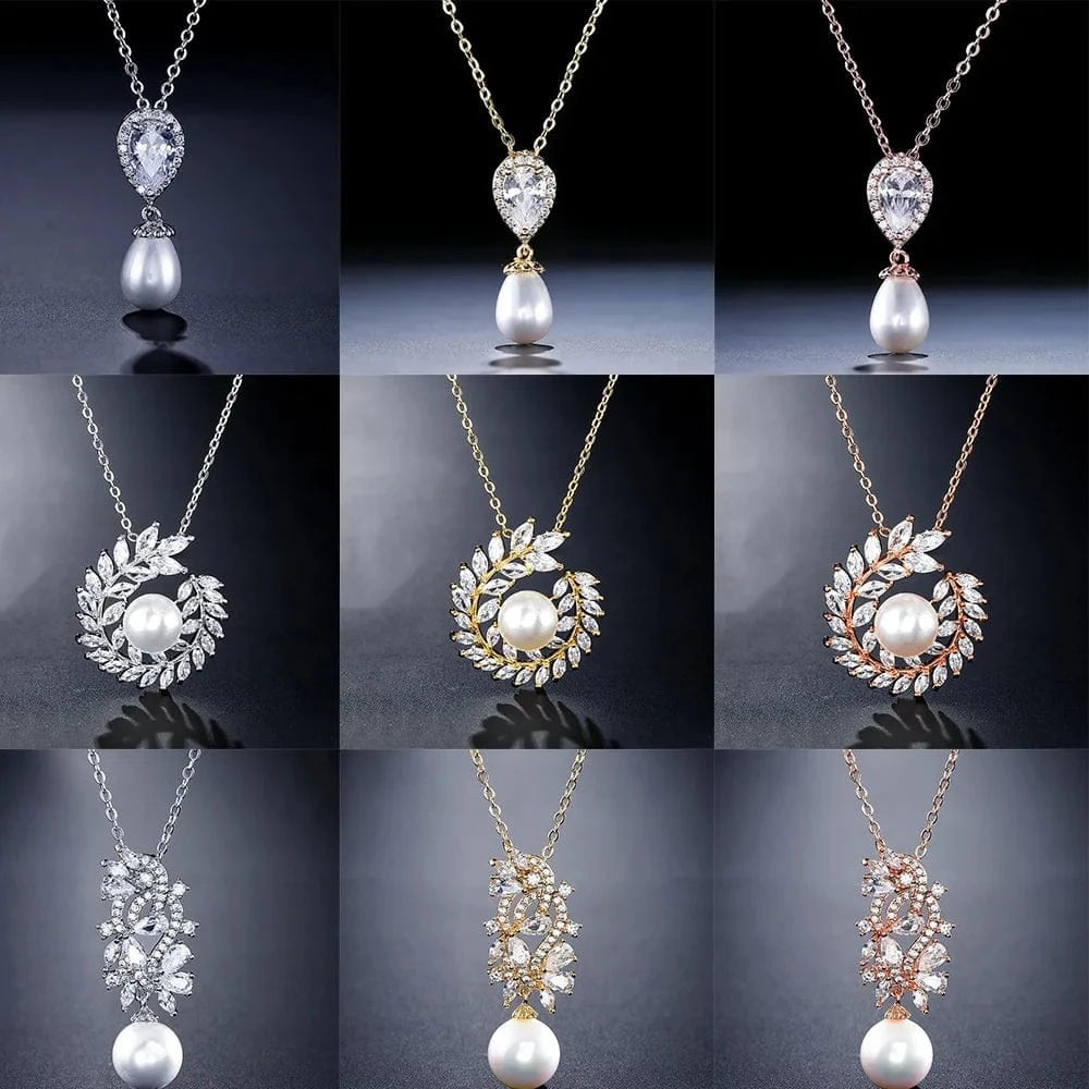 RAKOL NP055 fashion arrival wedding women necklace engagement pearl necklace