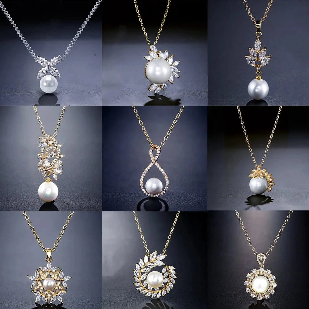 RAKOL NP055 fashion arrival wedding women necklace engagement pearl necklace