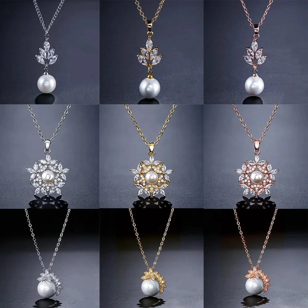 RAKOL NP055 fashion arrival wedding women necklace engagement pearl necklace