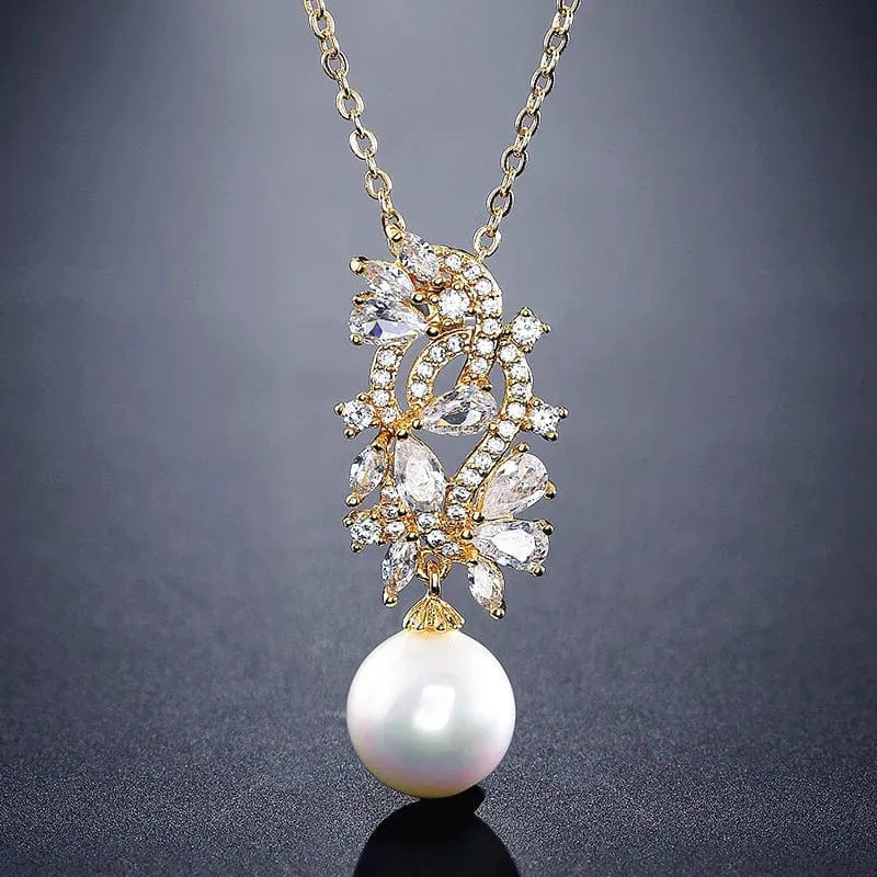 RAKOL NP055 fashion arrival wedding women necklace engagement pearl necklace