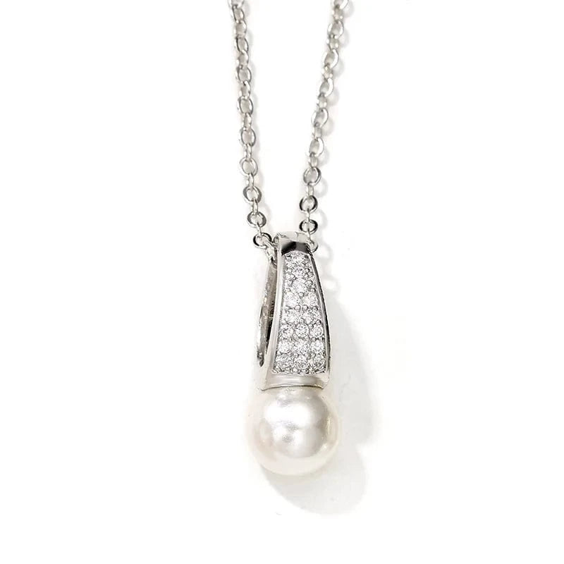 RAKOL NP055 fashion arrival wedding women necklace engagement pearl necklace