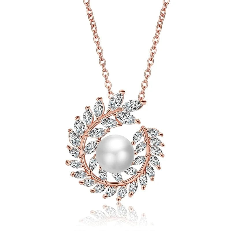 RAKOL NP055 fashion arrival wedding women necklace engagement pearl necklace