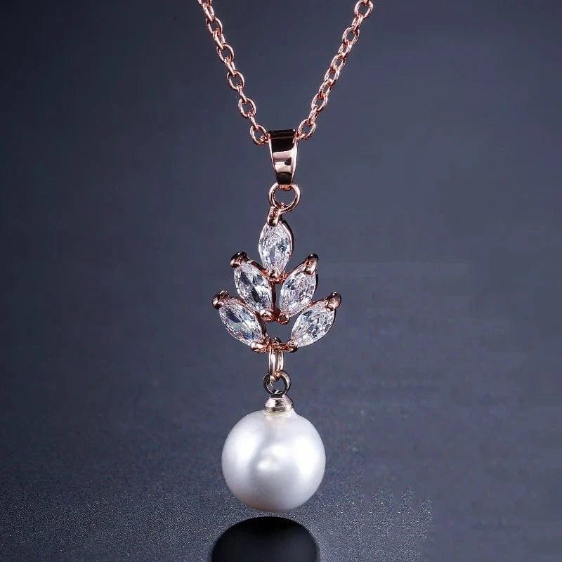 RAKOL NP055 fashion arrival wedding women necklace engagement pearl necklace