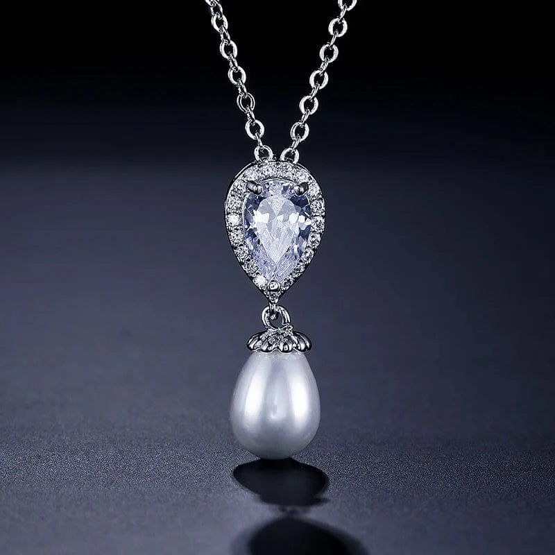 RAKOL NP055 fashion arrival wedding women necklace engagement pearl necklace