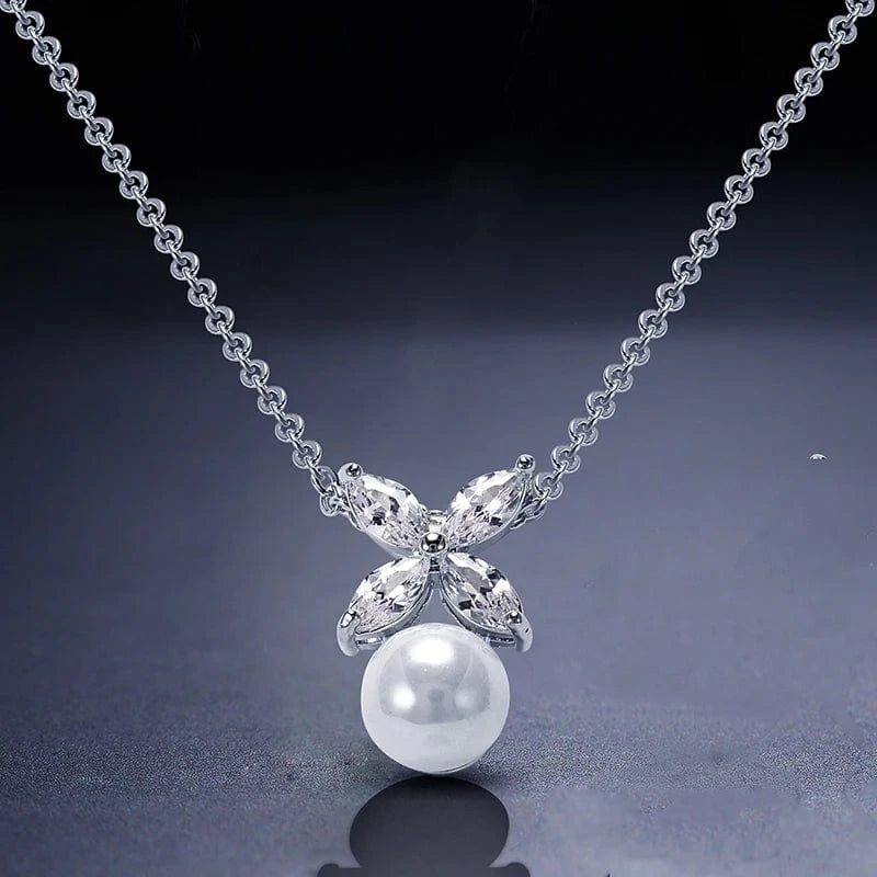 RAKOL NP055 fashion arrival wedding women necklace engagement pearl necklace