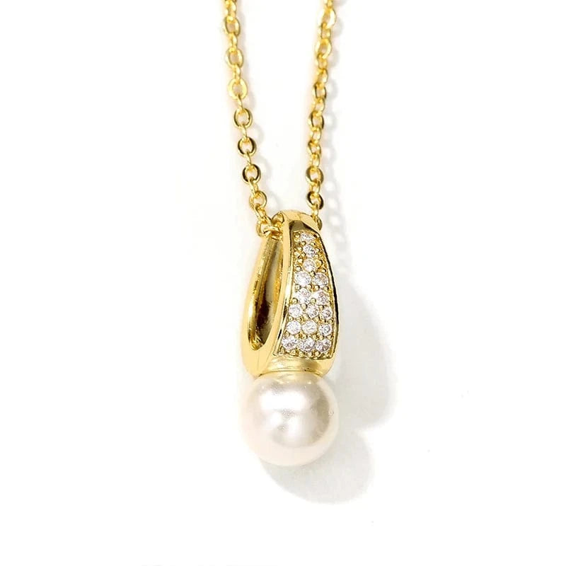 RAKOL NP055 fashion arrival wedding women necklace engagement pearl necklace