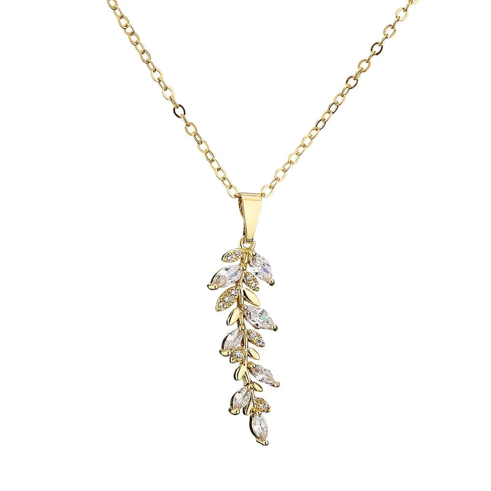 RAKOL NP2131 fashion simple CZ zirconia flower pendent necklace gold plated chian jewelry necklace for women