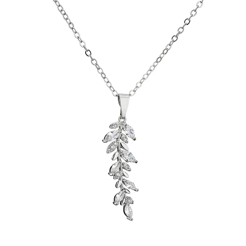 RAKOL NP2131 fashion simple CZ zirconia flower pendent necklace gold plated chian jewelry necklace for women