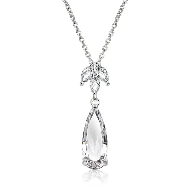 RAKOL NP2131 fashion simple CZ zirconia flower pendent necklace gold plated chian jewelry necklace for women