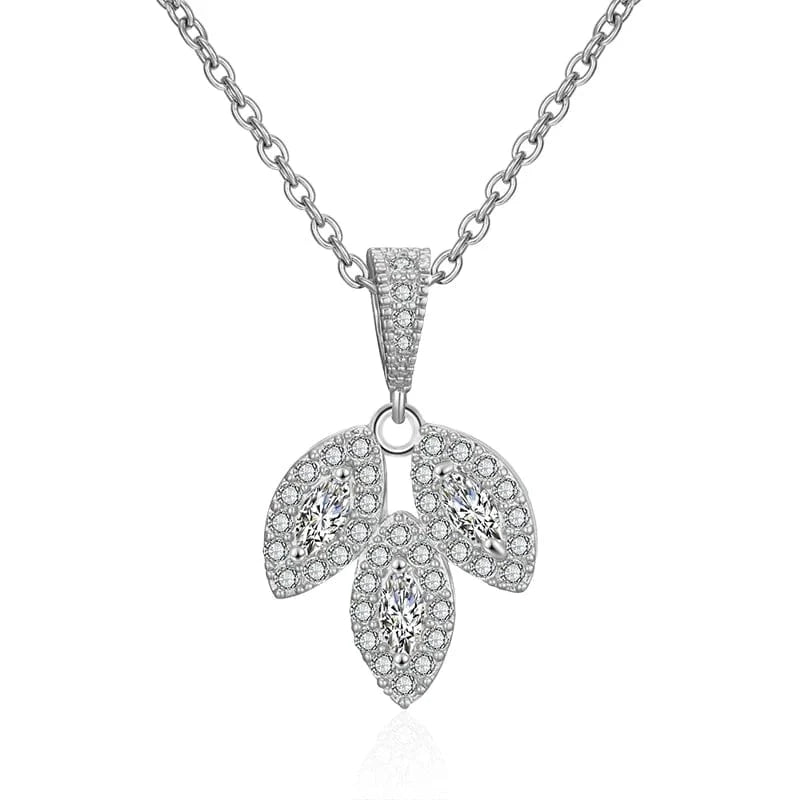 RAKOL NP2131 fashion simple CZ zirconia flower pendent necklace gold plated chian jewelry necklace for women