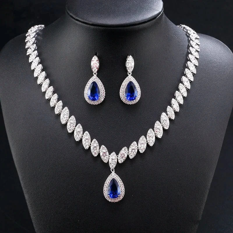RAKOL SP3074 New Design 4PCS Leaf Cubic Zircon Necklace Earrings Bracelets And Rings Sets 925 Sterling Silver Jewelry Set Women