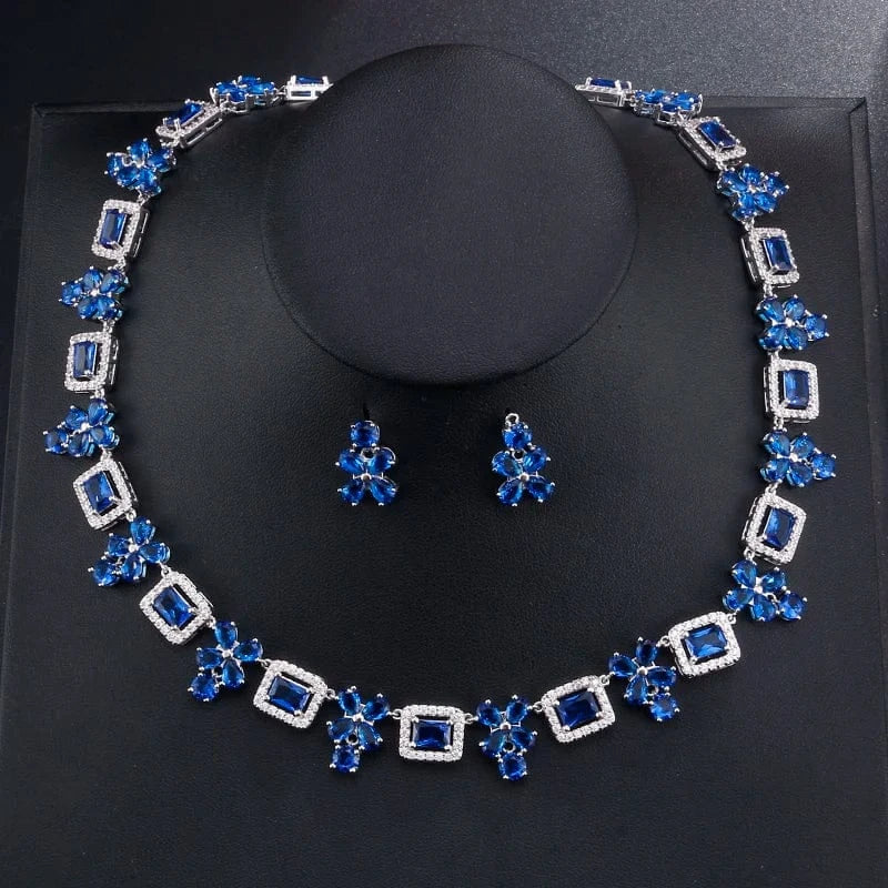 RAKOL SPA061 sterling silver jewelry sets dubai luxury indian wedding bridals cubic zirconia fashion jewelry sets jewellery