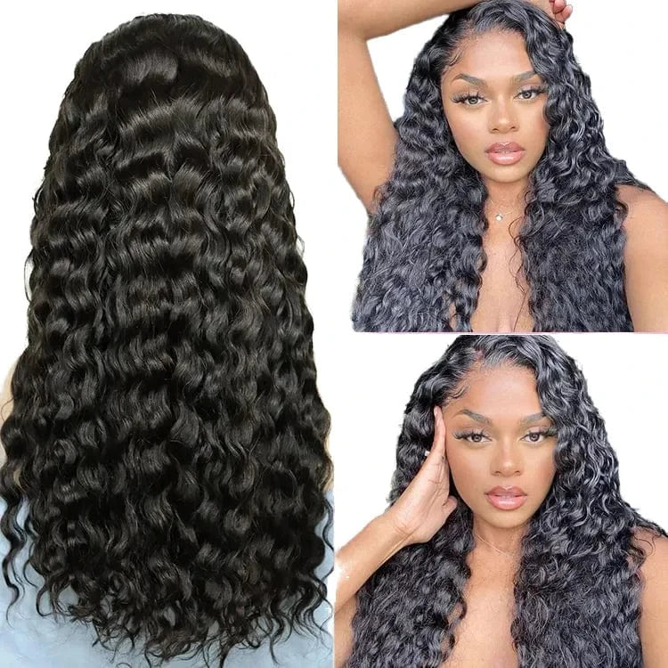 Raw Cambodian Unprocessed Human Hair Urban Curly Natural Wave 13x4 HD Lace Front Wig Long Yaki Style Vendors
