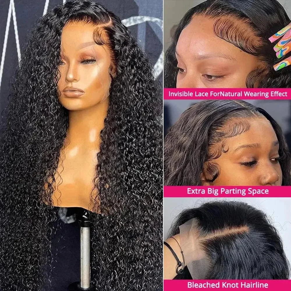 Raw Cambodian Unprocessed Human Hair Urban Curly Natural Wave 13x4 HD Lace Front Wig Long Yaki Style Vendors