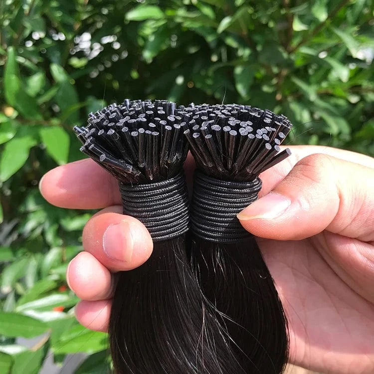 Raw Indian Body Wavy I Tip Hair Extension 100% Raw Virgin Human Hair Micro Link itips Extension For Black Woman