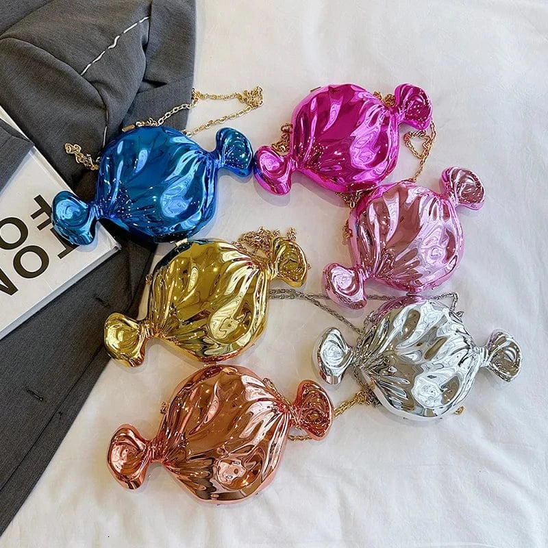 Ready to ship 2024 fashion boutique candy shape cute women's shoulder bags handbags