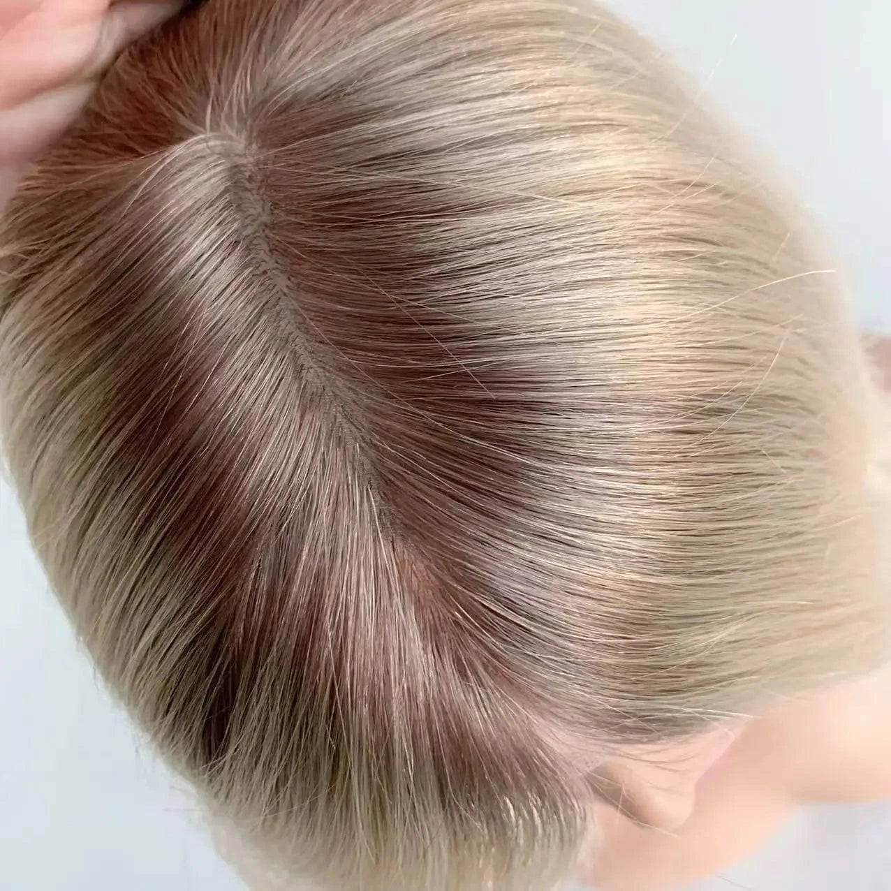 Ready To Ship 7T60  Silk Top Medical Wig Silicone Cap Alopecia Hair Loss Medical Wigs  European Virgin Hair
