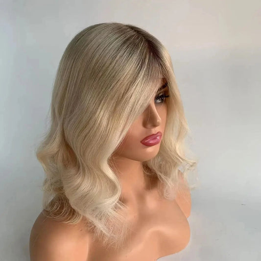Ready To Ship 7T60  Silk Top Medical Wig Silicone Cap Alopecia Hair Loss Medical Wigs  European Virgin Hair