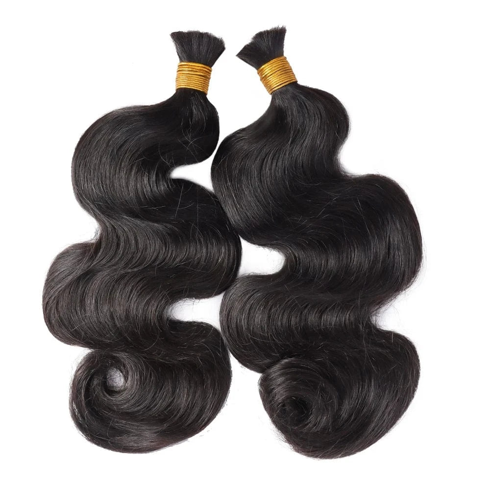 Ready to Ship Brazilian Virgin Human Hair Bulk Wet and Wavy Wholesale Factory Price for Braiding Hair