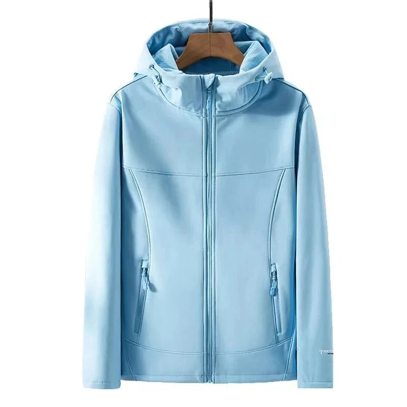 Ready to ship high quality womens  keep warm outdoor wear jackets hiking softshell jackets
