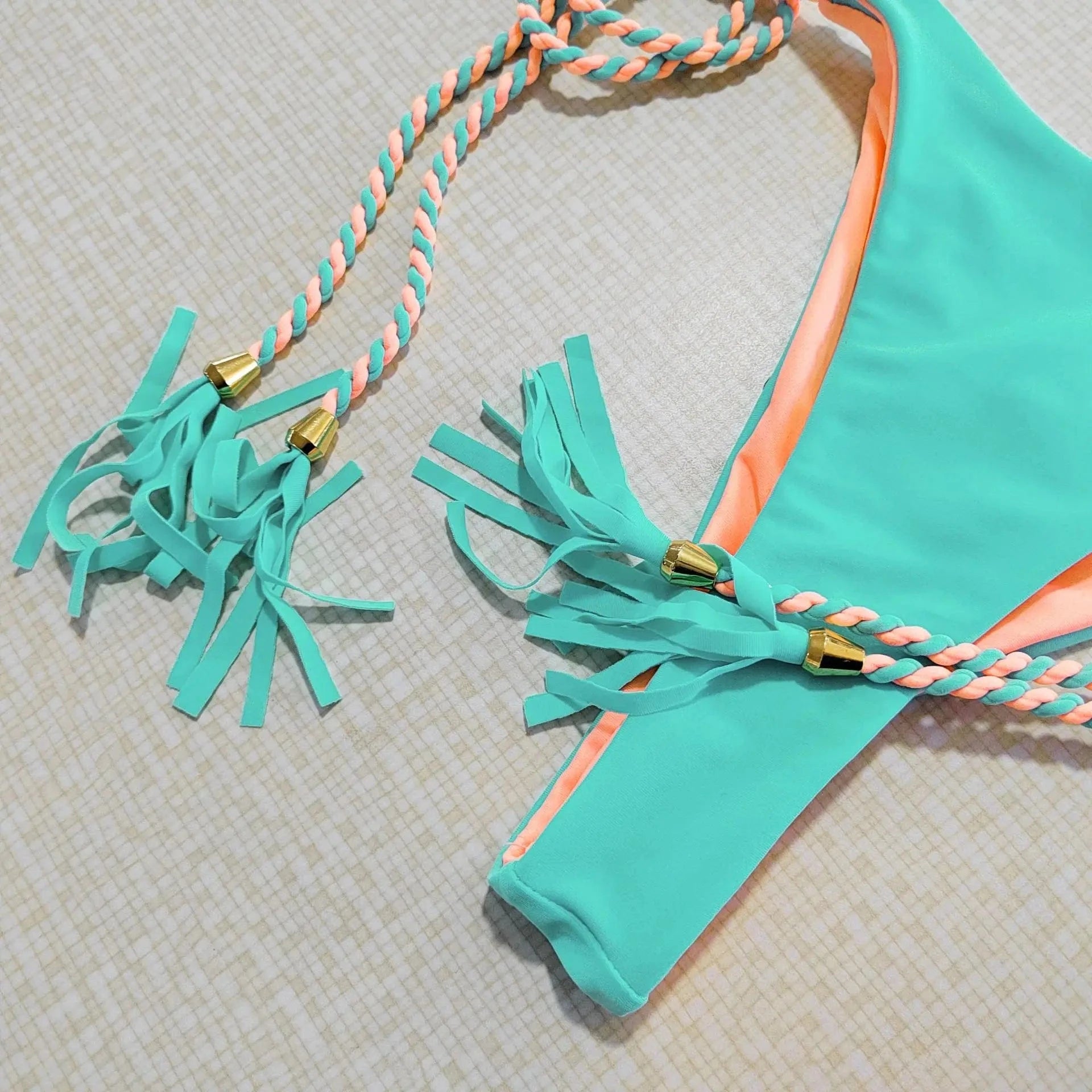 Ready to ship summer beachwear 2 piece set bikinis bathing suit swimsuits for women 2024