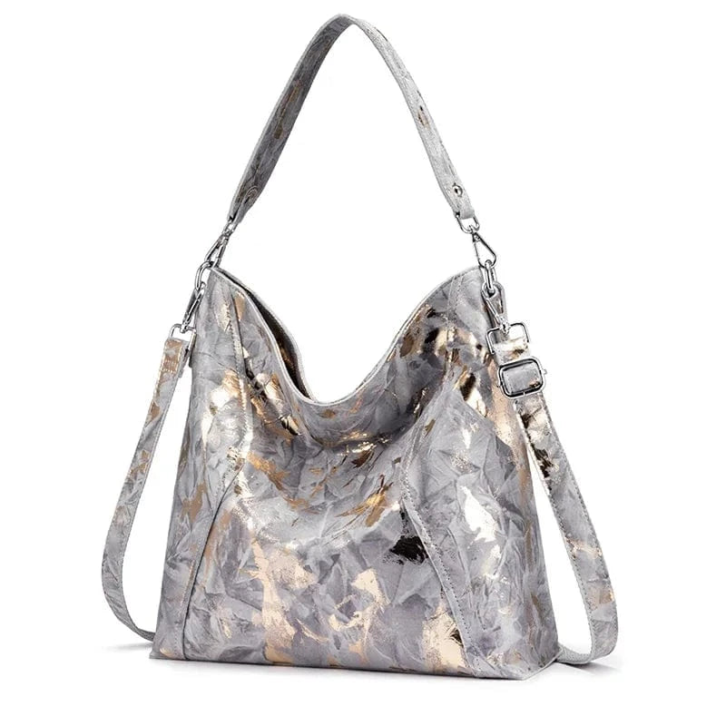 REALER Genuine Real Leather Snake Pattern Hobos Purses Women's Shoulder Hand Bags Fashion Brand Designer Women Ladies Handbags