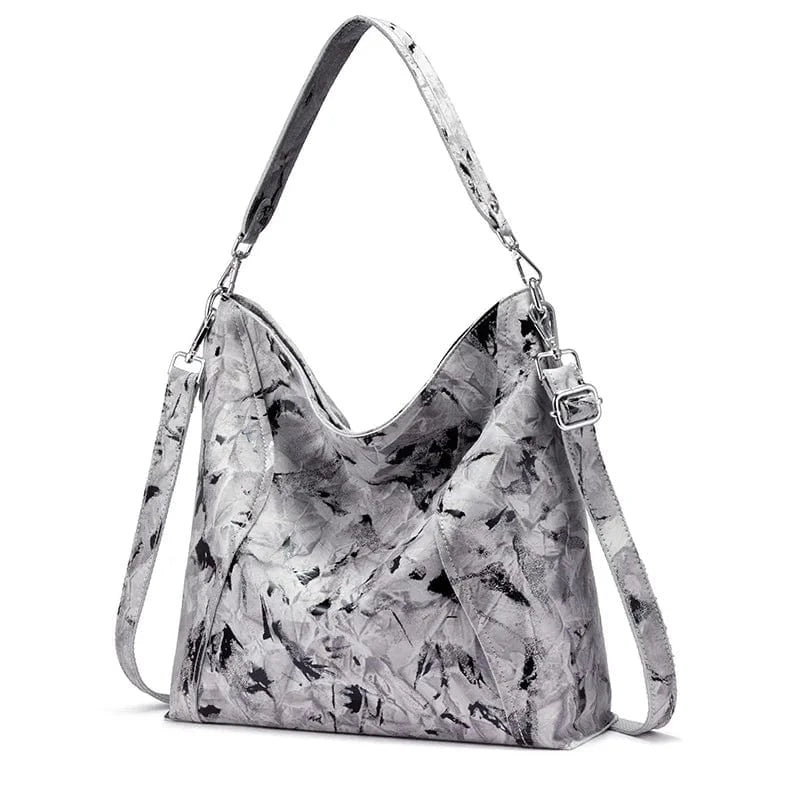 REALER Genuine Real Leather Snake Pattern Hobos Purses Women's Shoulder Hand Bags Fashion Brand Designer Women Ladies Handbags