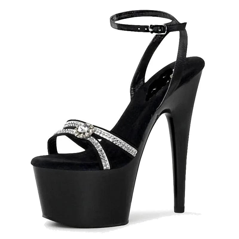 Red stiletto platform banquet 17 cm super high heel model walk show pole dance high heels model walk show fashion sandals