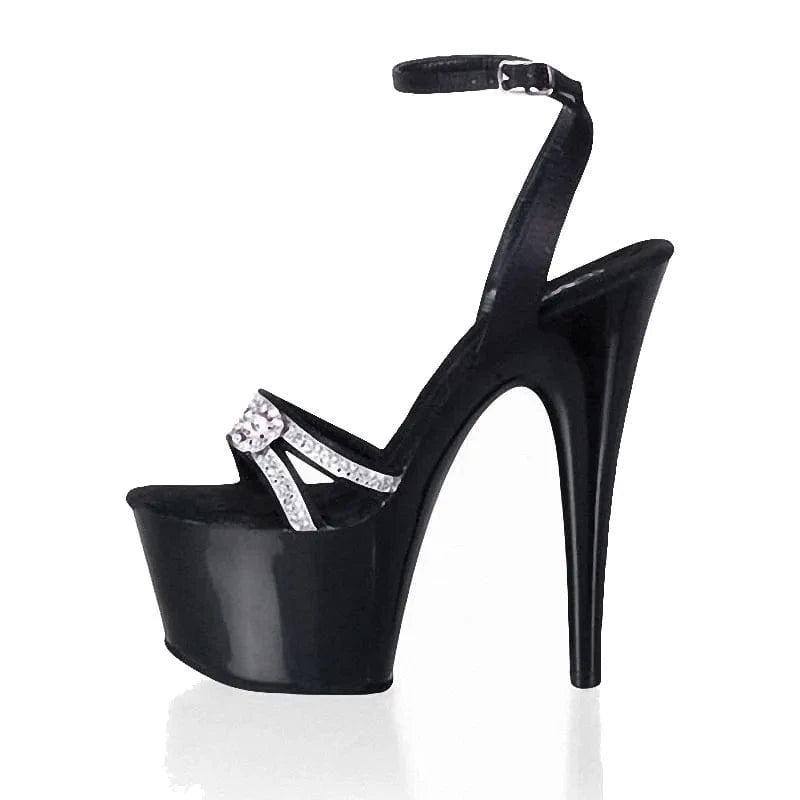 Red stiletto platform banquet 17 cm super high heel model walk show pole dance high heels model walk show fashion sandals