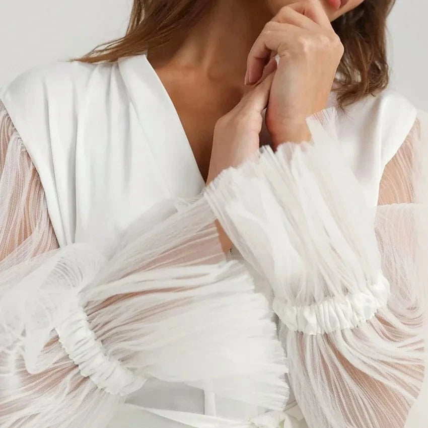 RedPeony Solid Robes New Wide Sleeves Wedding Gown for Bride 2023 White Women's Gown Satin Silk Party Dress Bridal Long Robe