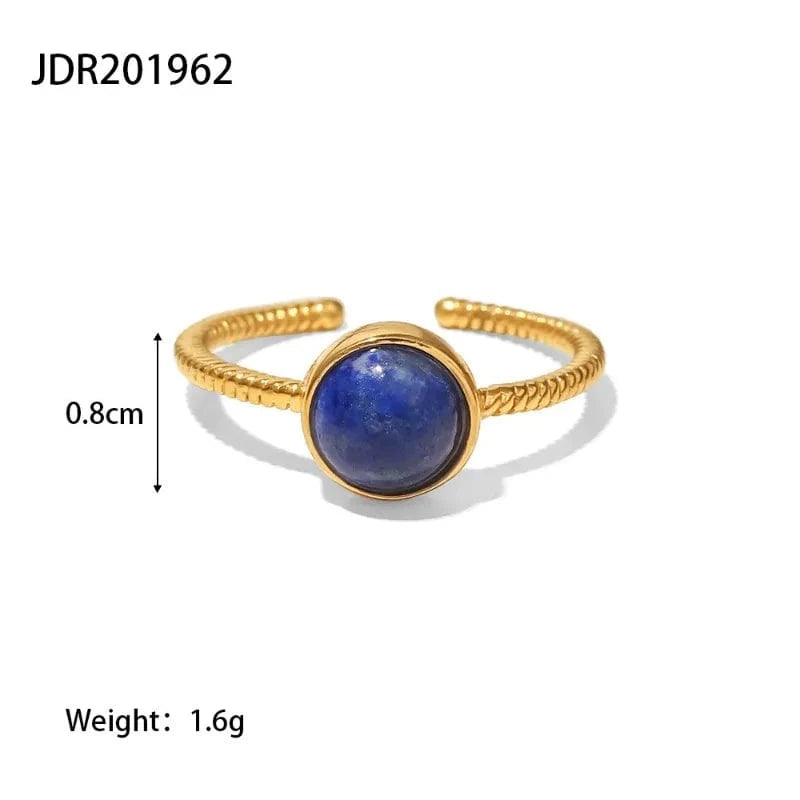 Resizable / JDR201962 Vintage Individual Geometry Ring Temperament Stainless Steel Women Ring Fashion Rings Wholesale Jewelry