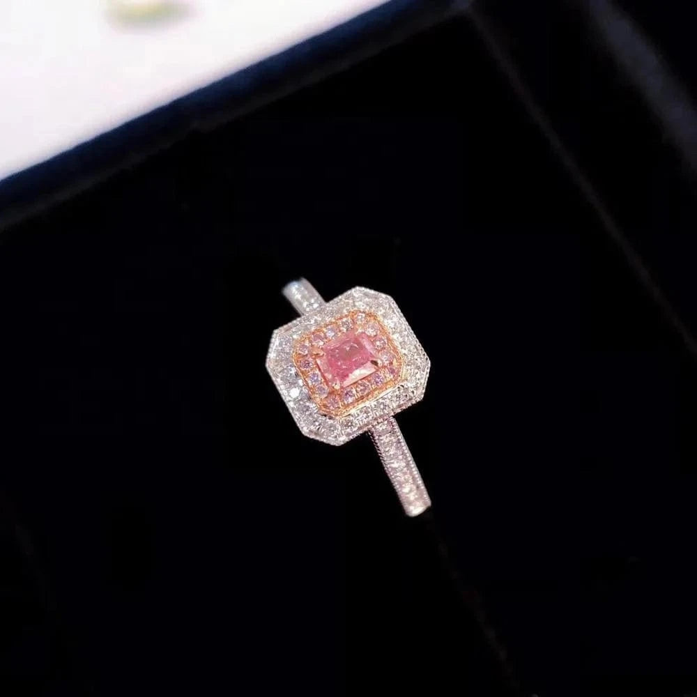 Resizable / Pink AGL Nature Natural Pink Diamond Ring
