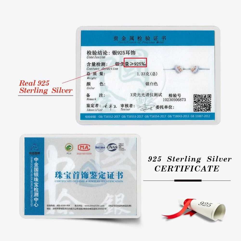 Rhodium Plated RINNTIN EQE91 2023 New Arrival Fine Jewelry Earrings Color Zirconia 925 Sterling Silver Heart-shaped Stud Earrings For Women