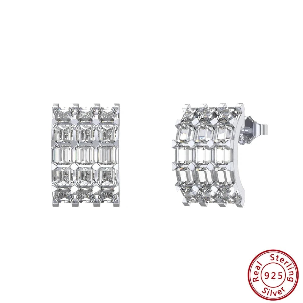 Rhodium Plated SE376 Rinntin Fine Jewelry Fashion Jewelry Earrings Women Luxury Classic Vintage Handmade Diamond 925 Silver Studs Earrings
