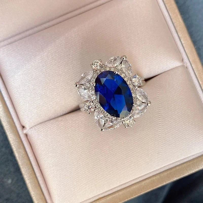 ring 2024 Wholesale Dubai Bridal Luxury Diamond CZ Zircon Jewelry Sets Fashion 18K Gold Plated S925 Sterling Silver Wedding Jewelry Set