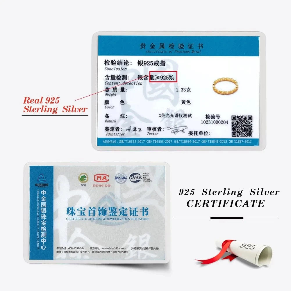 RINNTIN APR27 Wholesale Fine Jewelry 14K Gold Plated 925 Sterling Silver Infinity Ring Minimalism Classic Band Rings For Couples