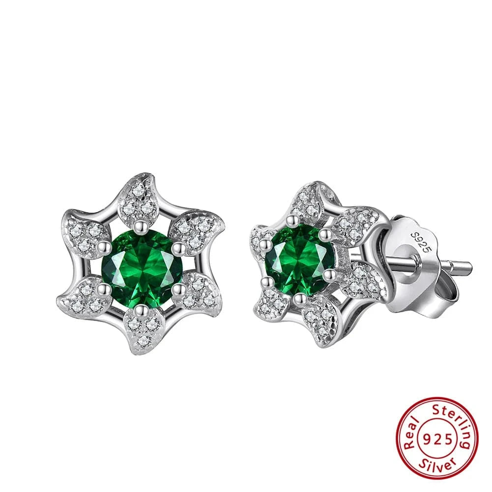 RINNTIN LM 925 Sterling Silver Earrings 8A Zirconia Studs Luxury Party Jewelry Exquisite Female Gift Classic Screw Back Studs