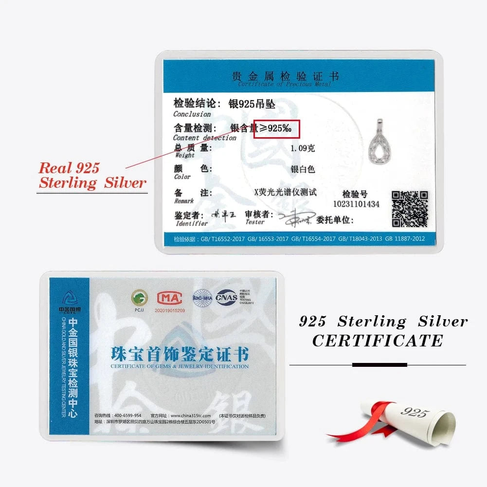 RINNTIN SAPN35 Custom Fashion Jewelry Heart Circle Waterdrop Geometric Pendant Necklaces 925 Silver Gold Vermeil Necklace