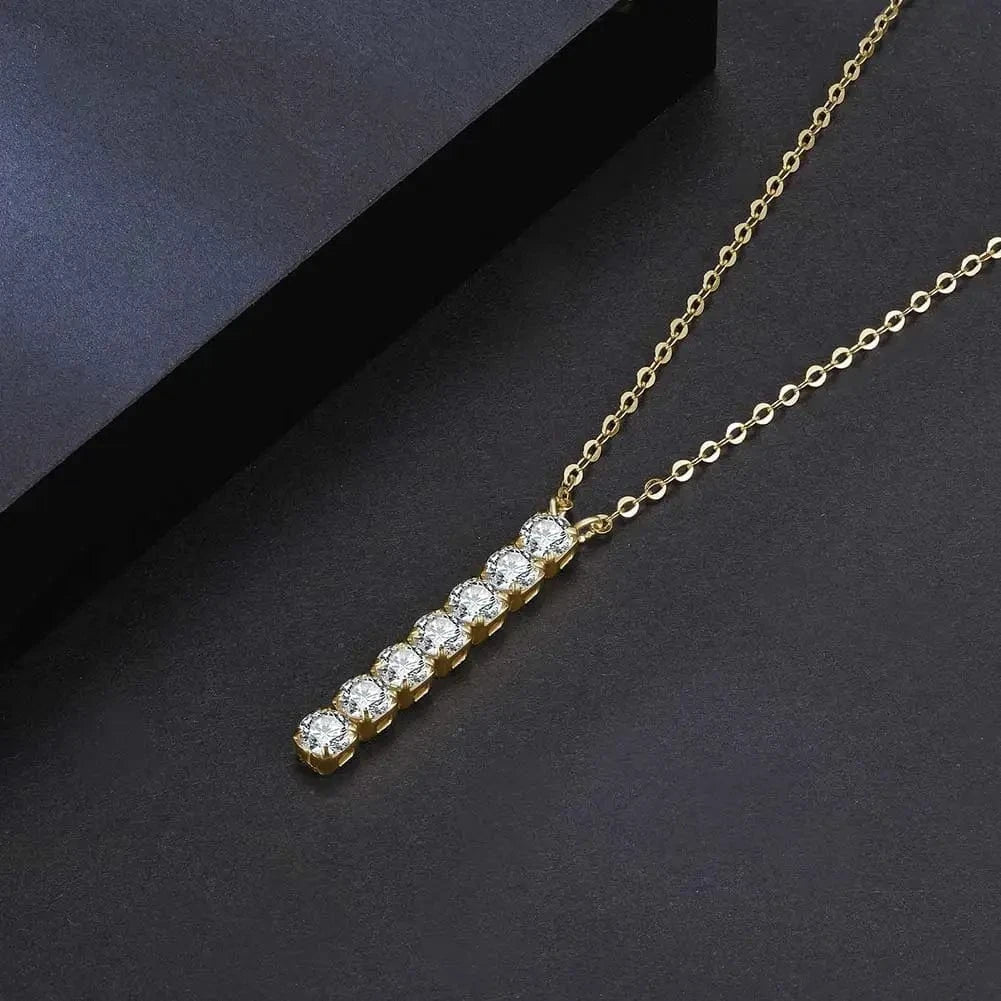 RINNTIN SN346 New Arrival Fine Jewelry 925 Sterling Silver 14k gold Plated 3mm Round CZ Pendant Necklace