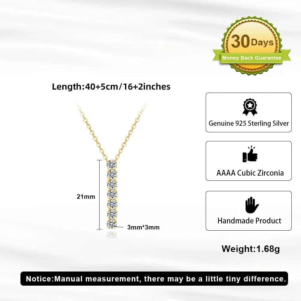 RINNTIN SN346 New Arrival Fine Jewelry 925 Sterling Silver 14k gold Plated 3mm Round CZ Pendant Necklace